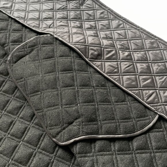 Mayson The Label Quilted Cape Coat Black One Size Small Medium - Picture 11 of 11